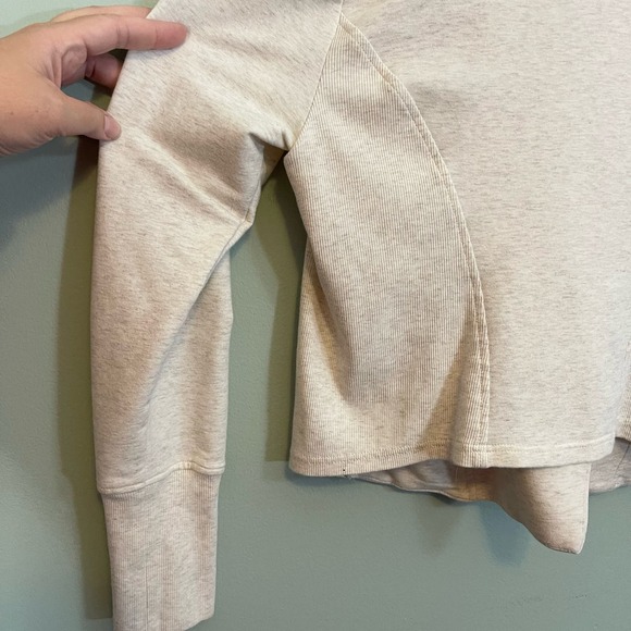 H BY HALSTON Jacket Womens 16 Plus Rib Knit Moto Rider Stretch Cotton Blend Tan - Picture 6 of 8